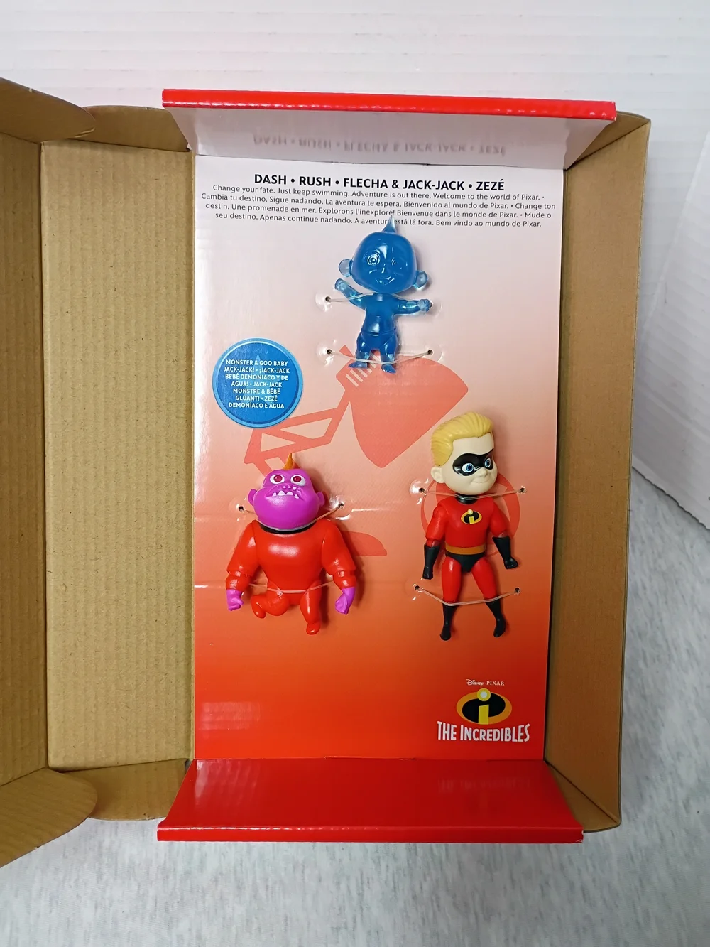 Mattel Disney Pixar The Incredibles Dash Action Figures Set Of 3. New